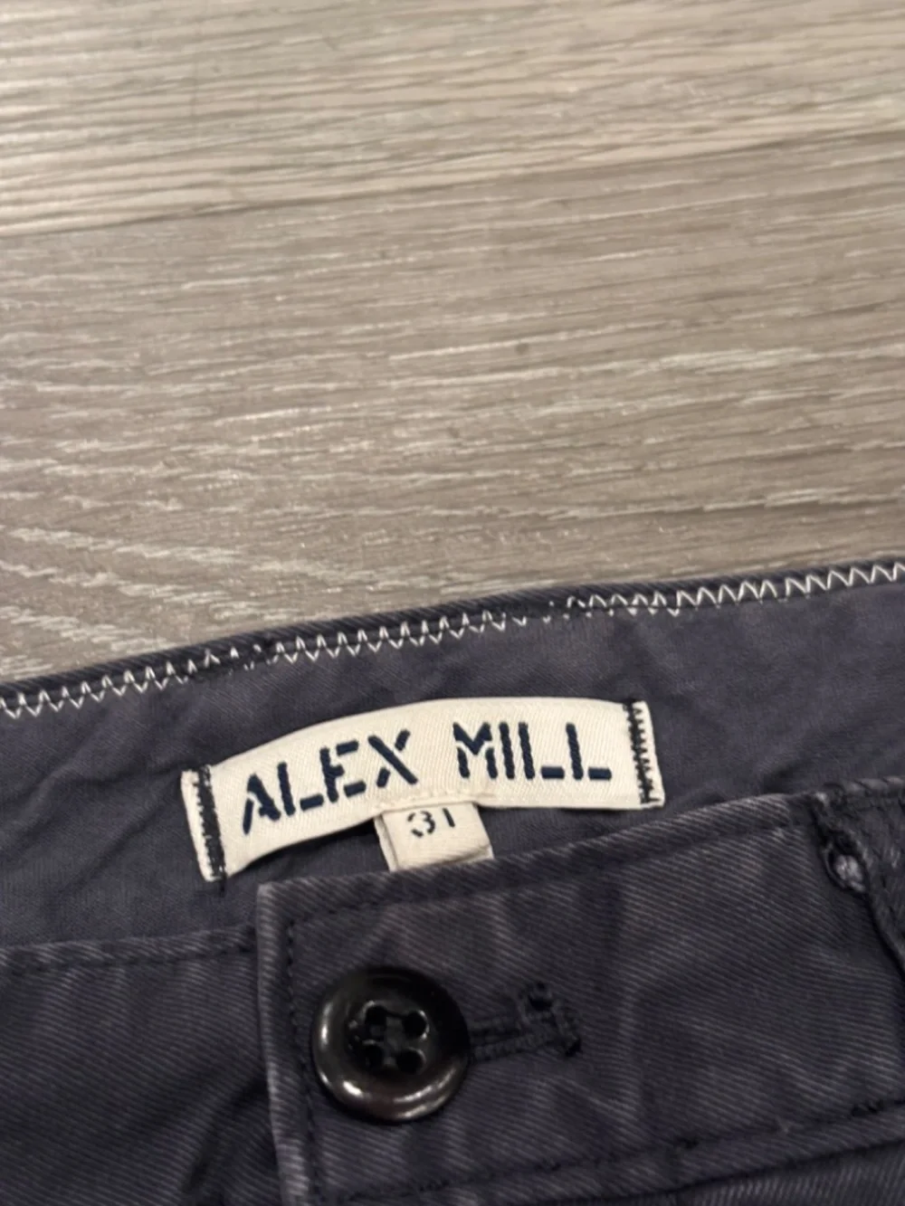 Alex Mill Standard Pleated Pant In Chino Vintage Khaki Cuffed Mens 31